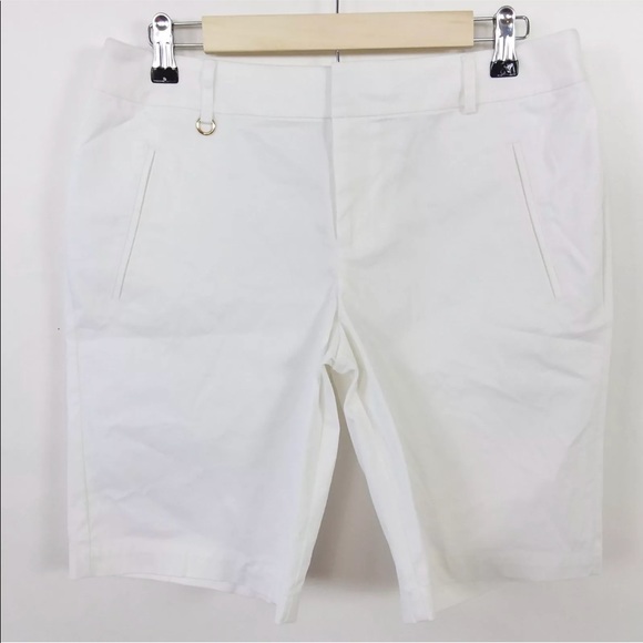 Charter Club Shorts Gold Ring Flat Front NWT -20 - Picture 2 of 4